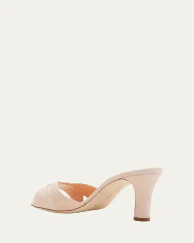 Manolo Blahnik Siemu Suede Mule Sandals | Thumbnail 3