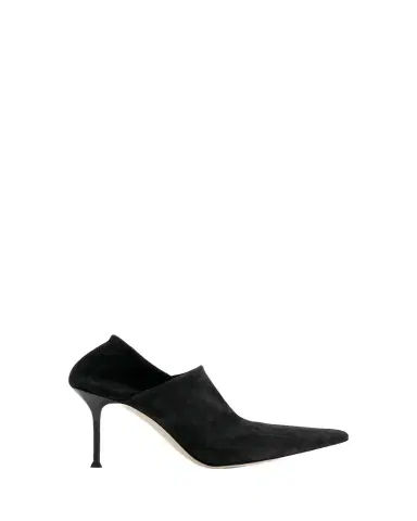 CHRISTEN 75mm Helix Stretch Suede Pumps | Thumbnail 1