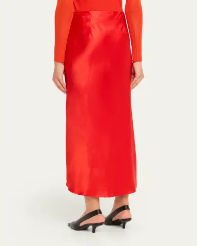 Jason Wu Collection Satin Twill Bias Midi Skirt | Thumbnail 3