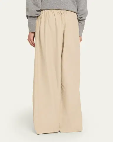 Brandon Maxwell Teagan Wide-Leg Pull-On Pants | Thumbnail 3 Brandon Maxwell Teagan Wide-Leg Pull-On Pants | Thumbnail 3