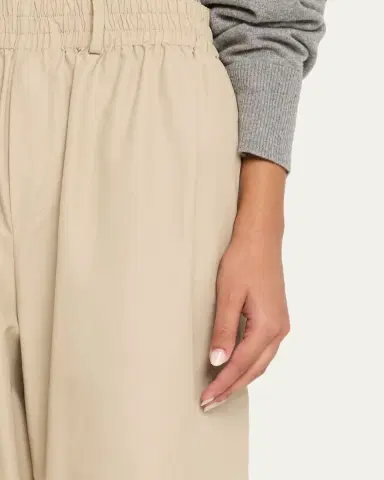 Brandon Maxwell Teagan Wide-Leg Pull-On Pants | Thumbnail 5 Brandon Maxwell Teagan Wide-Leg Pull-On Pants | Thumbnail 5
