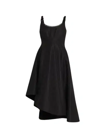 Jason Wu Collection Asymmetric Metallic Floral Jacquard Midi Dress | Thumbnail 1