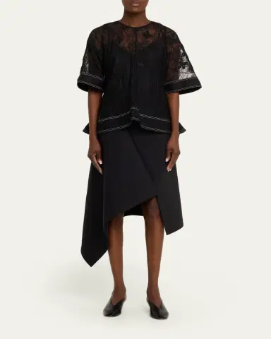 3.1 Phillip Lim Floral Lace Dimensional Blouse | Thumbnail 2
