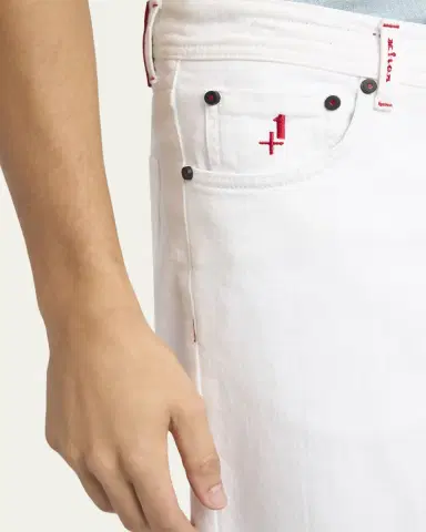 Kiton Men's Straight Leg Cotton-Stretch Five-Pocket Pants | Thumbnail 5