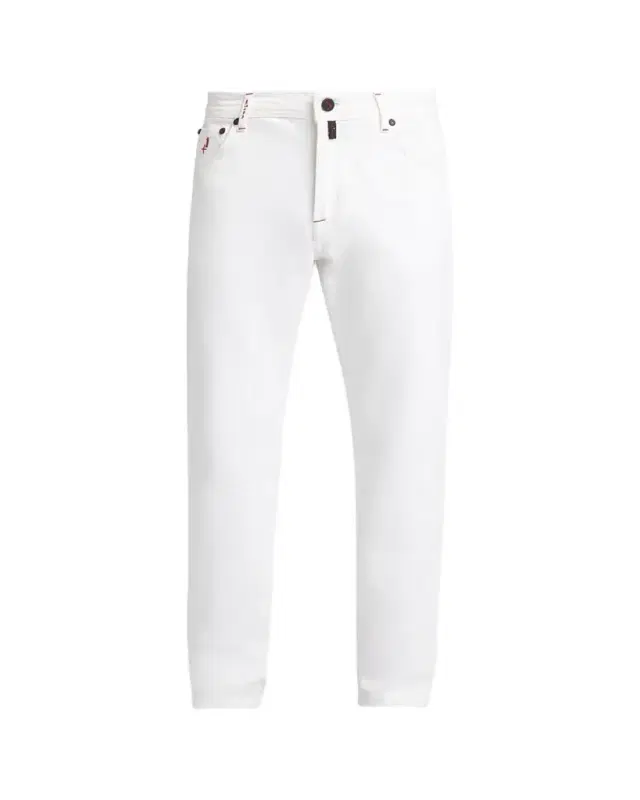 Men's Straight Leg Cotton-Stretch Five-Pocket Pants