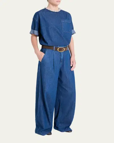 TWP Hudson St Pants in Denim | Thumbnail 2