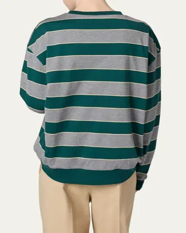 Miu Miu triped Oversized Long-Sleeve T-Shirt | Thumbnail 2
