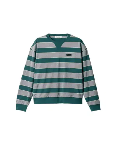 Miu Miu triped Oversized Long-Sleeve T-Shirt | Thumbnail 1