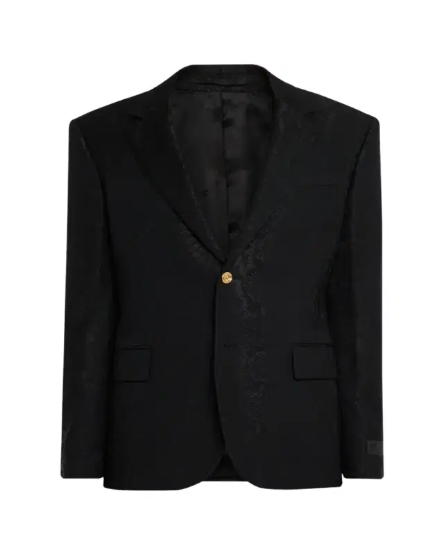 Men's Python-Jacquard Wool-Blend Blazer