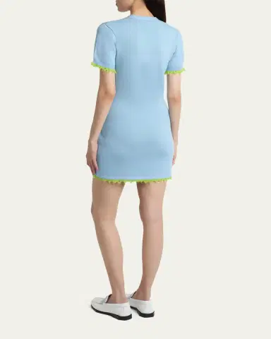 CASABLANCA Double-Face Merino Wool Mini Dress | Thumbnail 3 CASABLANCA Double-Face Merino Wool Mini Dress | Thumbnail 3