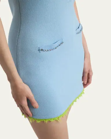 CASABLANCA Double-Face Merino Wool Mini Dress | Thumbnail 5 CASABLANCA Double-Face Merino Wool Mini Dress | Thumbnail 5