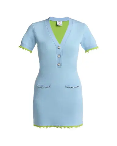 CASABLANCA Double-Face Merino Wool Mini Dress | Thumbnail 1 CASABLANCA Double-Face Merino Wool Mini Dress | Thumbnail 1