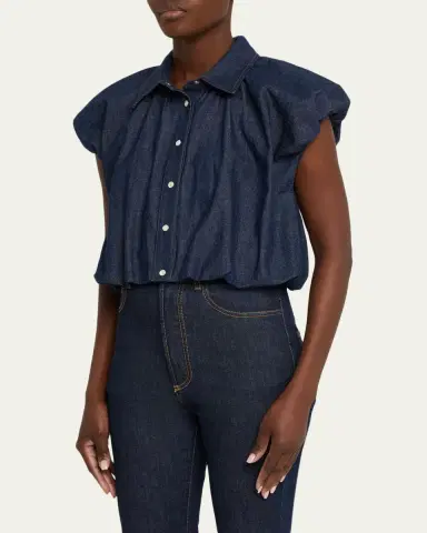 FRAME The Shell Bubble-Sleeve Top | Thumbnail 4 FRAME The Shell Bubble-Sleeve Top | Thumbnail 4