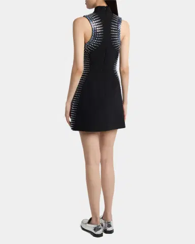 Casablanca Embellished Mock-Neck Sleeveless Mini Dress | Thumbnail 7 Casablanca Embellished Mock-Neck Sleeveless Mini Dress | Thumbnail 7