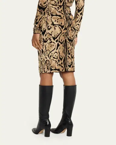 Stella McCartney Leopard Jacquard Knit Pencil Skirt | Thumbnail 3 Stella McCartney Leopard Jacquard Knit Pencil Skirt | Thumbnail 3