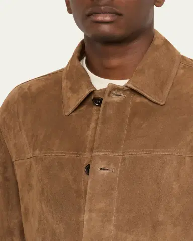 FRAME Men's Suede Chore Coat | Thumbnail 5 FRAME Men's Suede Chore Coat | Thumbnail 5