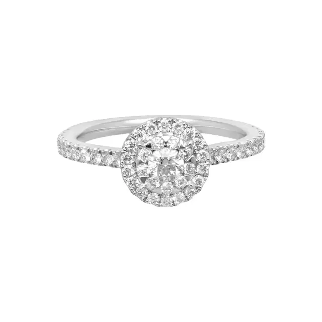 Memoire Mémoire 14K White Gold Diamond Statement Ring Sz. 6.5 by The Solist