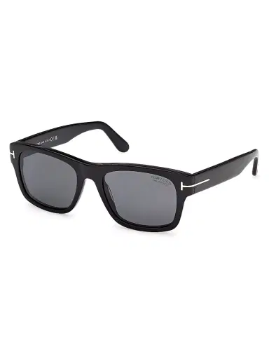 Tom Ford Men's Smith-02 55MM Square Sunglasses - Black Smoke | Thumbnail 1
