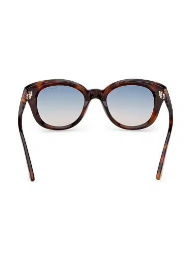 Tom Ford Women's Nika 49MM Oval Sunglasses - Brown Turquoise | Thumbnail 5