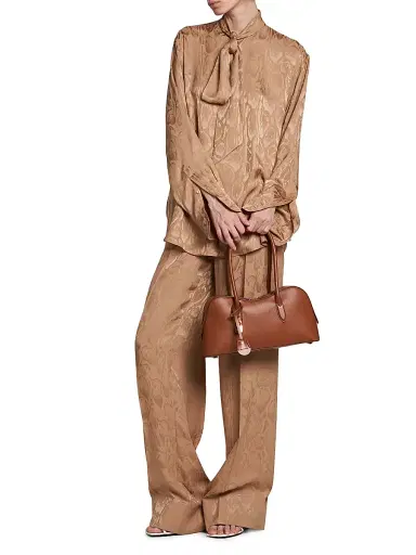 Stella McCartney Women's Cloud Leopard Jacquard Tapered Trousers | Thumbnail 2 Stella McCartney Women's Cloud Leopard Jacquard Tapered Trousers | Thumbnail 2