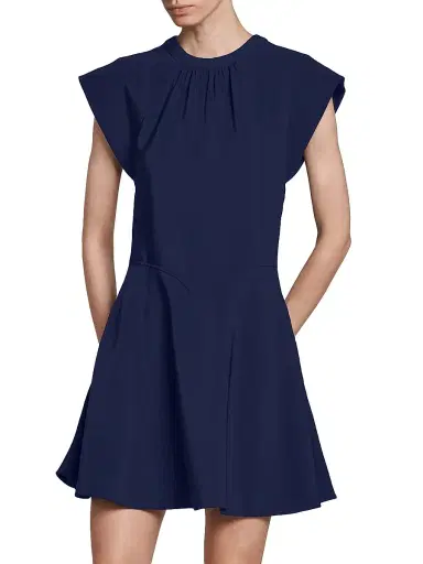 Stella McCartney Women's Flutter-Sleeve Seamed Minidress | Thumbnail 4 Stella McCartney Women's Flutter-Sleeve Seamed Minidress | Thumbnail 4