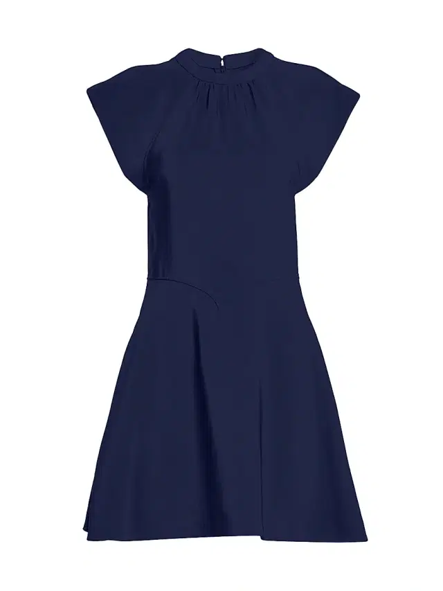 Stella McCartney Women's Flutter-Sleeve Seamed Minidress - Indigo