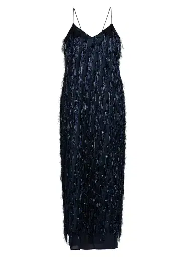 Stella McCartney Women's Metallic Tinsel Midi-Slipdress | Thumbnail 1