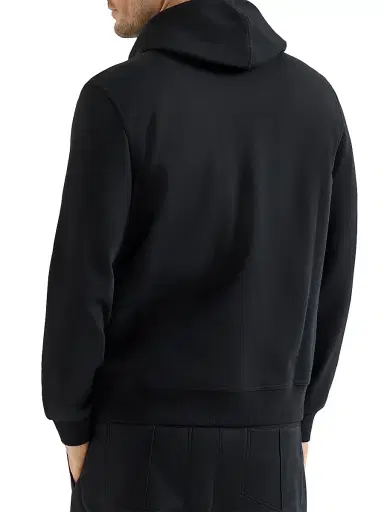 Brunello Cucinelli Men's Techno Cotton French Terry Hooded Sweatshirt with Zipper | Thumbnail 3