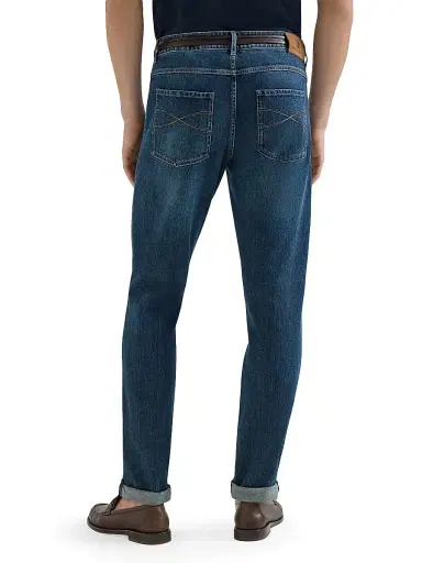 Brunello Cucinelli Men's Comfort Denim Five Pocket Jeans - Dark Denim - Size 38 | Thumbnail 3 Brunello Cucinelli Men's Comfort Denim Five Pocket Jeans - Dark Denim - Size 38 | Thumbnail 3