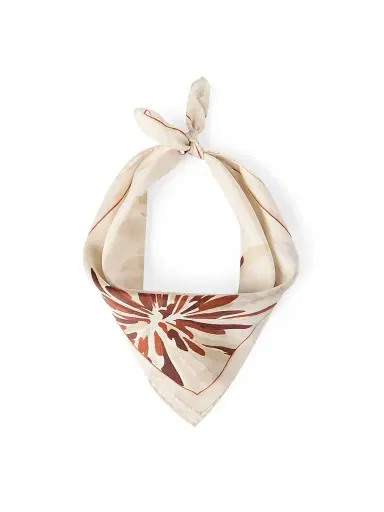 Brunello Cucinelli Women's Silk Bloom Print Pongee Foulard | Thumbnail 1