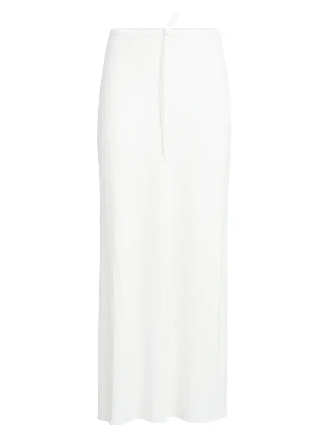 Women's Silk and Acetate Crêpe Cady Fluid Skirt - White
