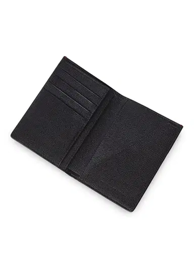 Brunello Cucinelli Men's Grained Leather Passport Holder - Black | Thumbnail 3 Brunello Cucinelli Men's Grained Leather Passport Holder - Black | Thumbnail 3
