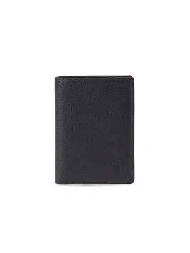 Brunello Cucinelli Men's Grained Leather Passport Holder - Black | Thumbnail 1 Brunello Cucinelli Men's Grained Leather Passport Holder - Black | Thumbnail 1
