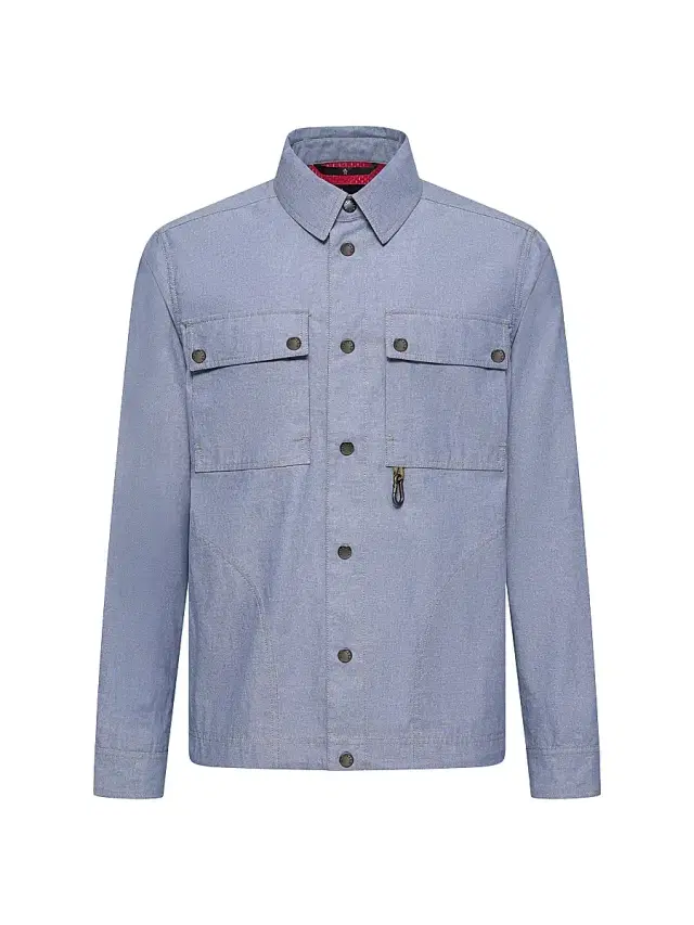 Men's Shirt in Chambray - Powder Blue