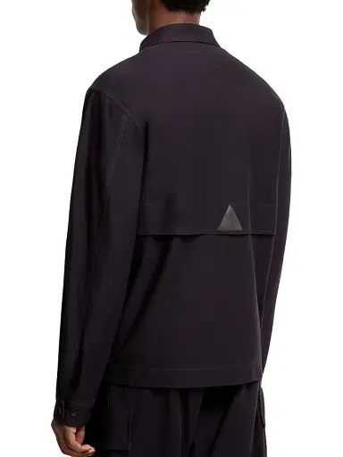Moncler Grenoble Men's Shacket in Cotton Gabardine - Navy Blue - Size XL | Thumbnail 3