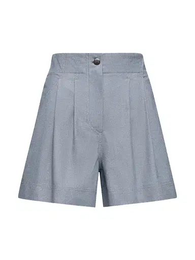 Moncler Grenoble Women's Shorts in Chambray - Powder Blue - Size Medium | Thumbnail 1