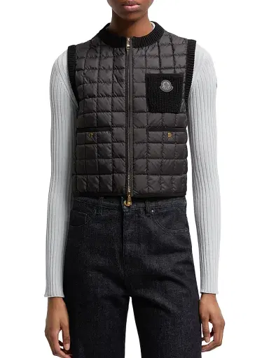 Moncler Women's Puffer Vest in Cotton | Thumbnail 2