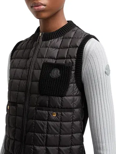 Moncler Women's Puffer Vest in Cotton | Thumbnail 4