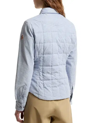 Moncler Grenoble Women's Nangy Puffer Shacket in Corduroy - Light Blue - Size Large | Thumbnail 3 Moncler Grenoble Women's Nangy Puffer Shacket in Corduroy - Light Blue - Size Large | Thumbnail 3