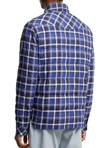 Moncler Grenoble Men's Gelt Puffer Shacket - Black Blue - Size XL | Thumbnail 3