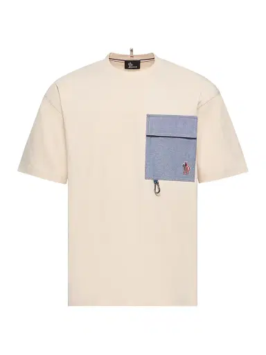 Moncler Grenoble Men's Crew Neck T-Shirt in Cotton Blend | Thumbnail 1 Moncler Grenoble Men's Crew Neck T-Shirt in Cotton Blend | Thumbnail 1
