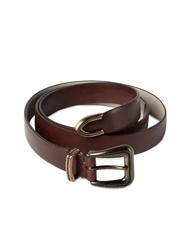 Brunello Cucinelli Women's Cowhide Belt with Monili - Brown - Size XS | Thumbnail 3