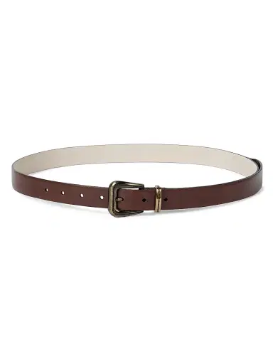Brunello Cucinelli Women's Cowhide Belt with Monili - Brown - Size XS | Thumbnail 1