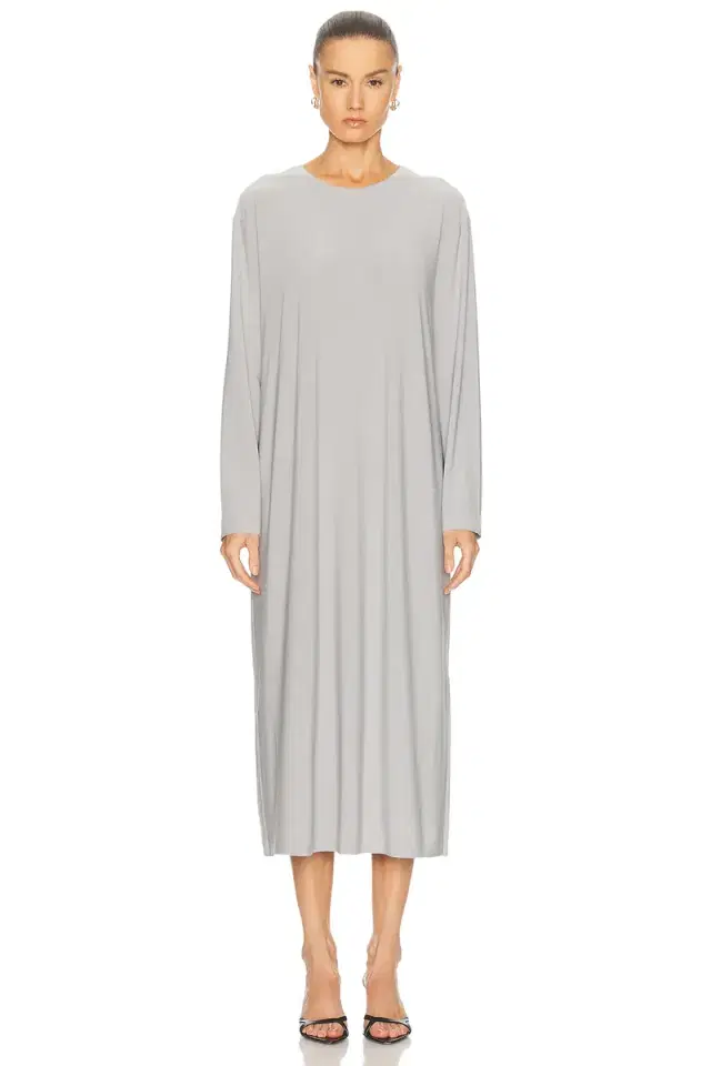 Norma Kamali x Lifestyle Oversized Long Sleeve Midcalf Dress