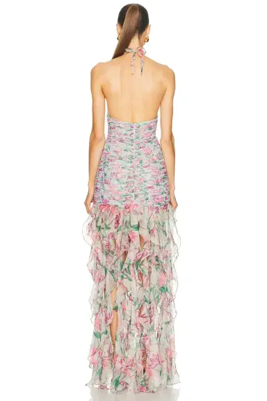 PatBO Honey Flower Plunge Dress | Thumbnail 3