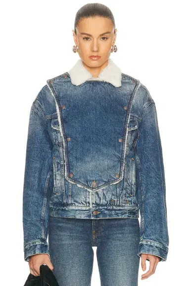 R13 Bib Trucker Jacket | Thumbnail 1 R13 Bib Trucker Jacket | Thumbnail 1