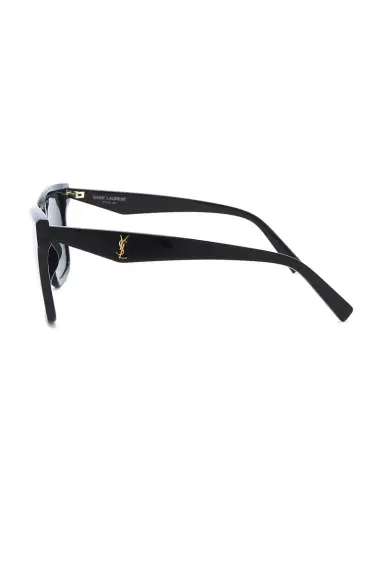 Saint Laurent Monogram YSL Triangle Rectangular Sunglasses | Thumbnail 3