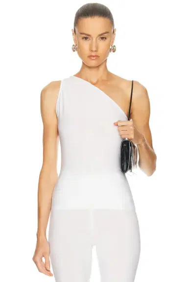 Norma Kamali x Lifestyle One Shoulder Top | Thumbnail 1 Norma Kamali x Lifestyle One Shoulder Top | Thumbnail 1