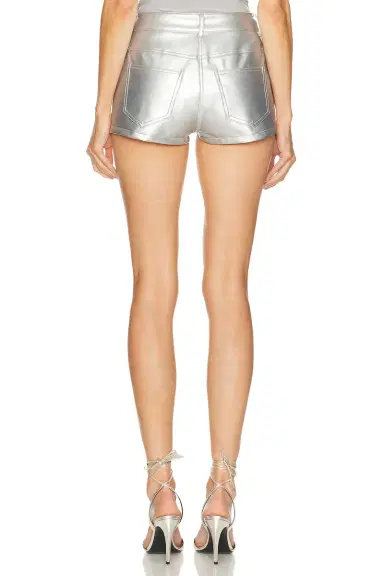Norma Kamali High Waist Jean Short | Thumbnail 4 Norma Kamali High Waist Jean Short | Thumbnail 4