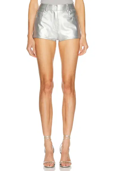 Norma Kamali High Waist Jean Short | Thumbnail 1 Norma Kamali High Waist Jean Short | Thumbnail 1